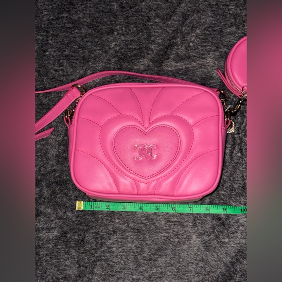Juicy Couture Only You Pink Crossbody Bag & Coin Purse Set - Picture 12 of 16